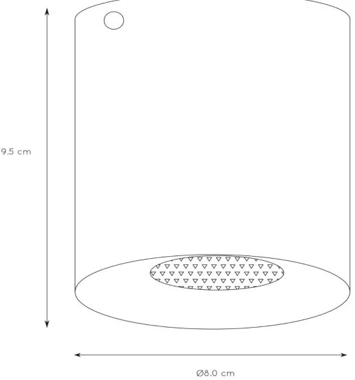 Lucide 09100/01/31 - Bodové svietidlo BODI 1xGU10/50W/230V