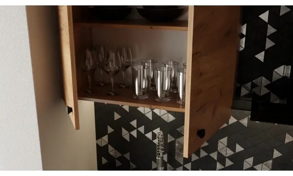 Kuchynská linka CLAIRE 180 cm dub craft