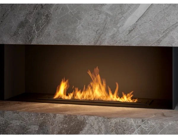 InFire - Vstavaný BIO krb 7,5x80 cm 6kW čierna
