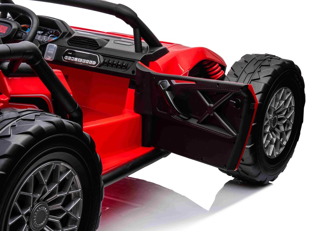 LEAN CARS Elektrické autíčko Buggy Racing 5 - červené - 2X200W - 24V/7Ah - 2023