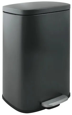Spirella pedálový odpadkový kôš AKIRA matná šedá oceľ soft-close 30 L 10.21565