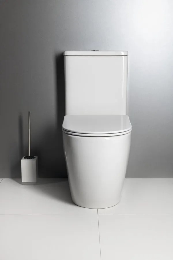 Sapho Sapho, INFINITY RIMLESS WC kombi misa s nádržkou, spodný/zadný odpad, biela, PC105WR
