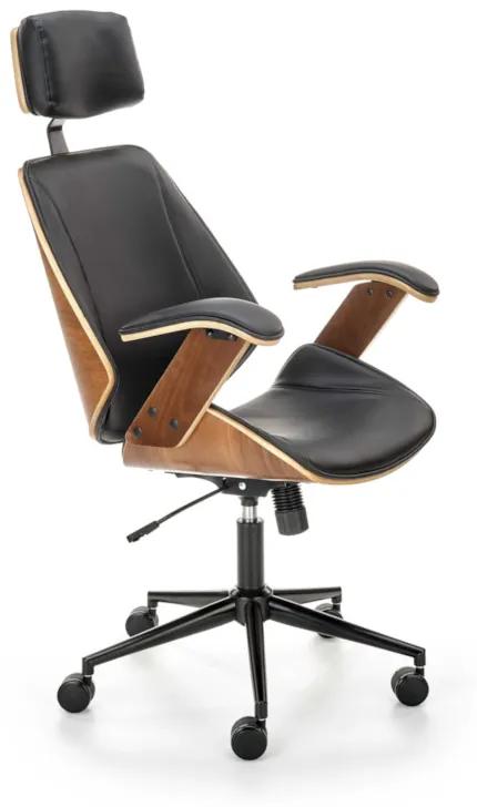 Kancelárska stolička IGNAZIO, 62x119-129x70, hnedá/čierna