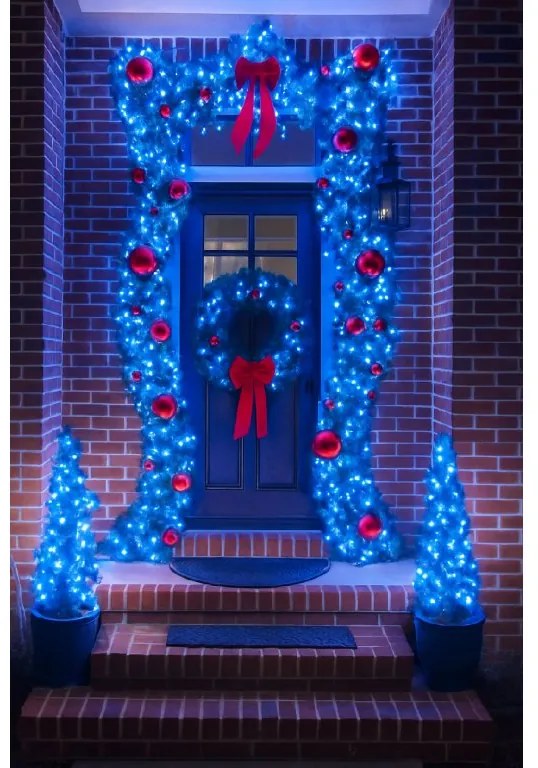 Vianočné svetielka vonkajšie FLASH modrá 100 LED