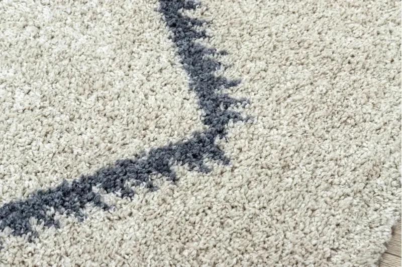 Kusový shaggy koberec BERBER MEKNES krémový