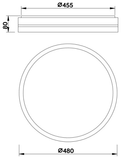 Globo 41759-40 - LED Stmievateľné stropné svietidlo MANNI LED/40W/230V + DO