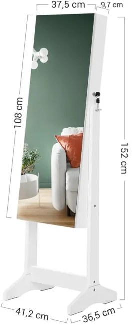 Šperkovnica so zrkadlom JJC002W01