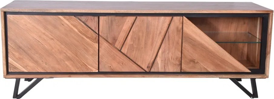 TV stolík z masívu akácie v prírodnej farbe 150x51x40 cm Ambala – Interia Home &amp; Living