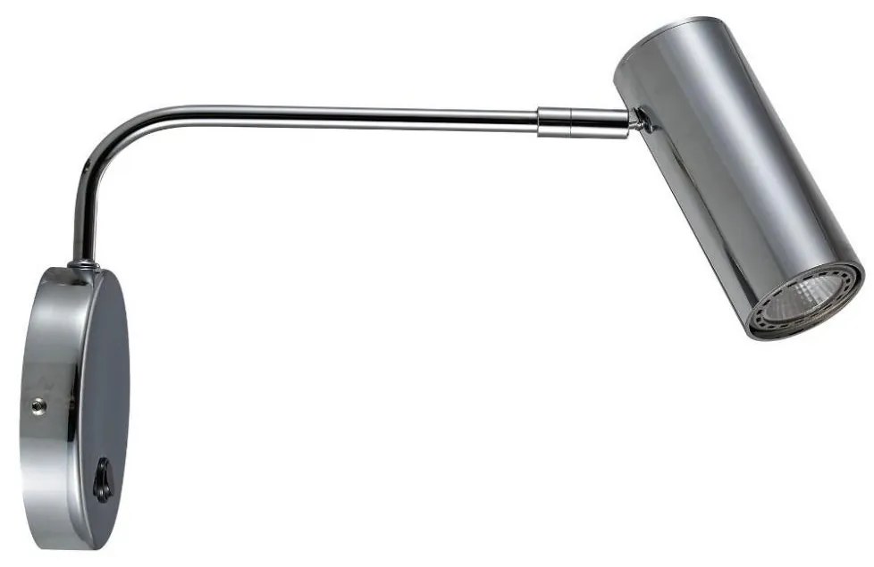 Zuma Line 20034-CH-N - Nástenná lampička TUBO WL 1xGU10/50W/230V lesklý chróm