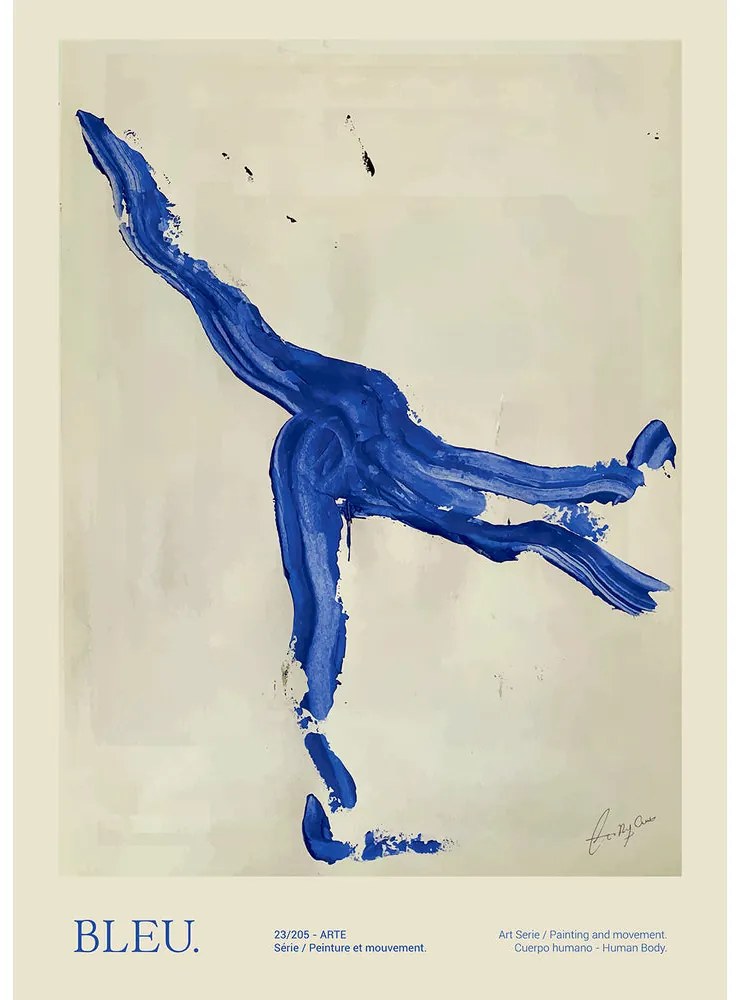 The Poster Club Plagát Bleu by Lucrecia Rey Caro 30x40