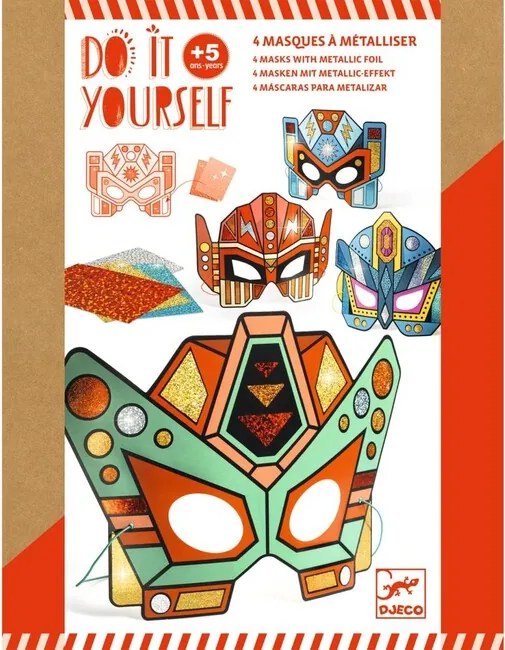Djeco DIY Vyrob si sám: Masky metalický robot