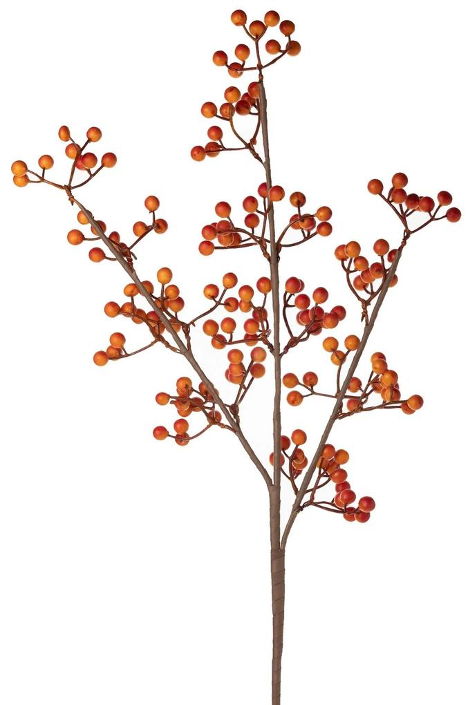 Dekoračný kvet 90 cm, list 5 cm oražnžová