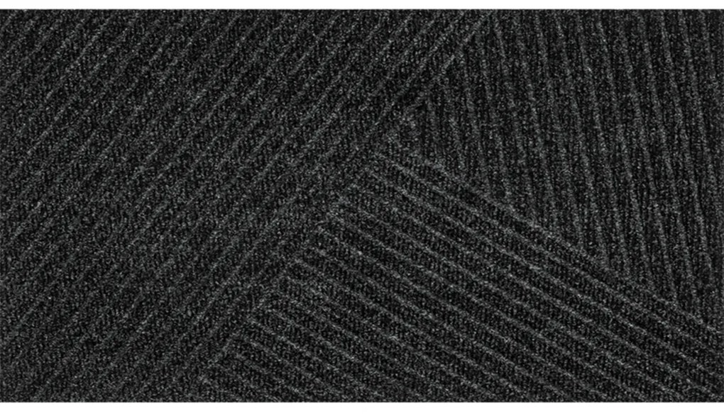 DUNE- tmavosivá pruhovaná rohožka (Vyberte veľkosť: 45*75)