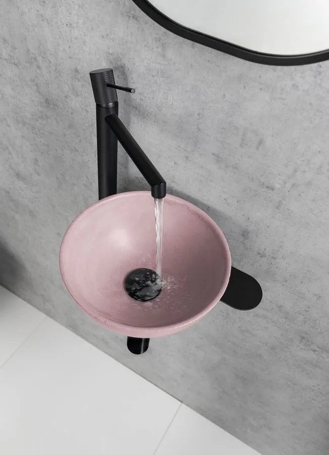 Sapho Sapho, TETRIS držiak umývadla, stojanová batéria, čierna matná, TZ429