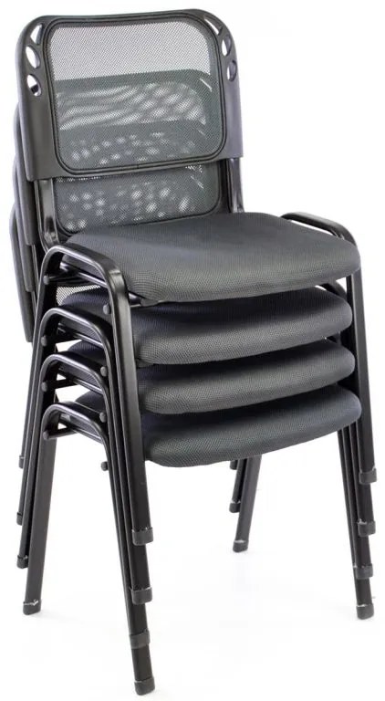 Garthen 38253 Stohovateľná kongresová stolička - sivá