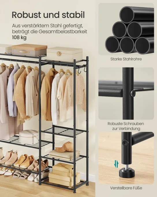 Otvorená šatníková skriňa LGR010BZ01