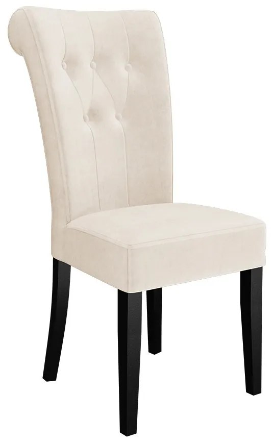 Jedálenská stolička ST65, Farby: biela polomatná, Potah: Magic Velvet 2219