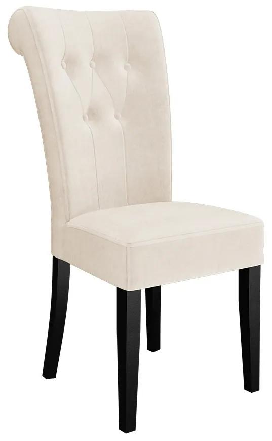 Jedálenská stolička ST65, Farby: biela polomatná, Potah: Magic Velvet 2225