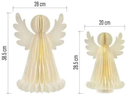 LED Vianočná dekorácia 20xLED/6xAA anjeli