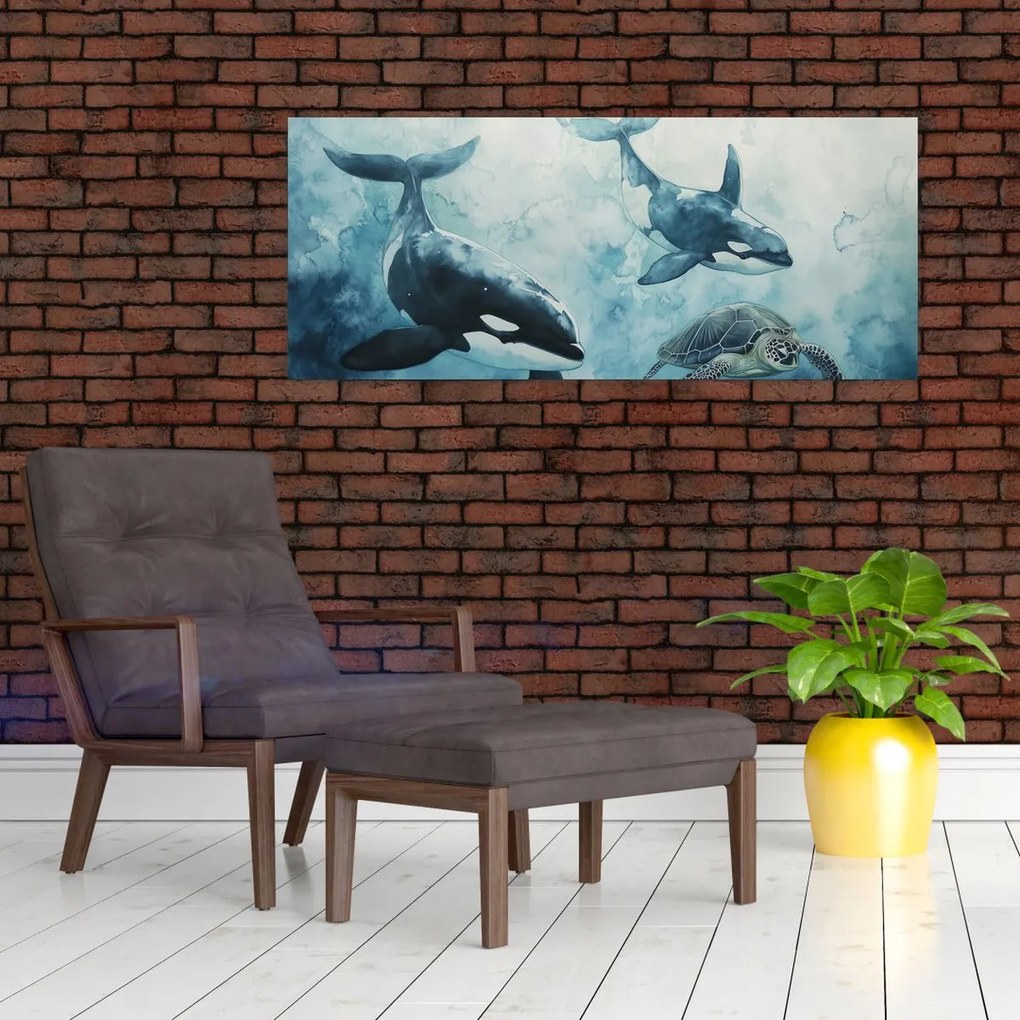 Obraz - Podmorská maľba (120x50 cm)
