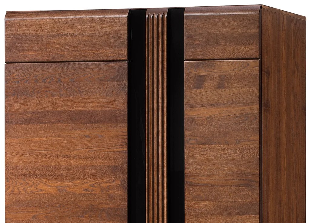 Šatníková skriňa Porti 70 95 cm z masívu dub antický
