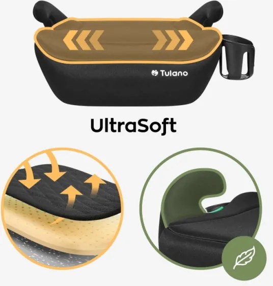 Detský podsedák do auta Cabby 20 čierny