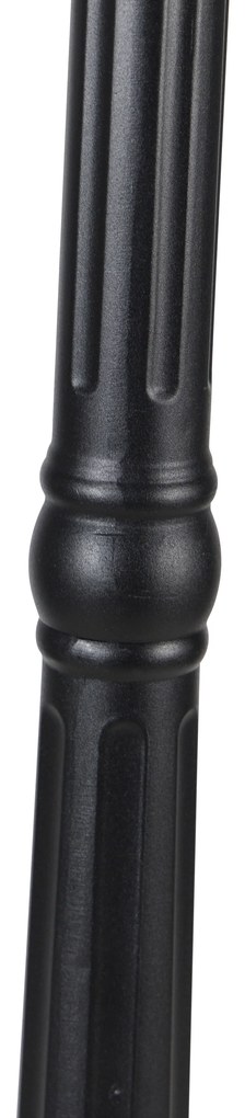 Čierna vonkajšia lampa 220 cm 2-svetlo IP44 - Havana