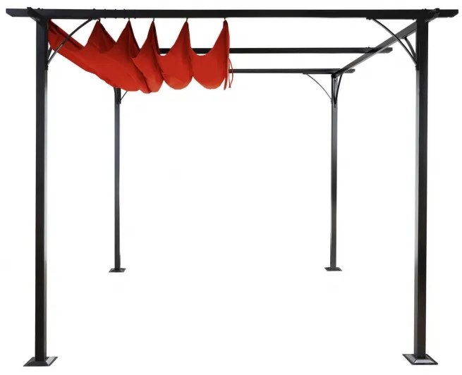 Pergola se stahovací střechou 3,5x3,5 m Dekorhome