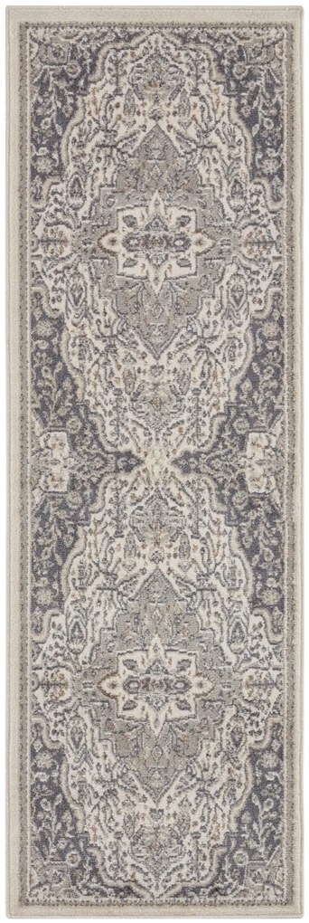 Hanse Home, Koberec behúň Terrain 105605 Orken Cream Grey, 80x200, béžová, obývacia izba