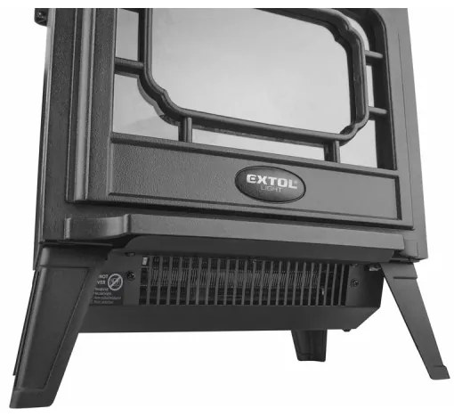 Extol - LED Elektrický krb s vykurovaním LED/1800W/230V 40,6x35,5 cm