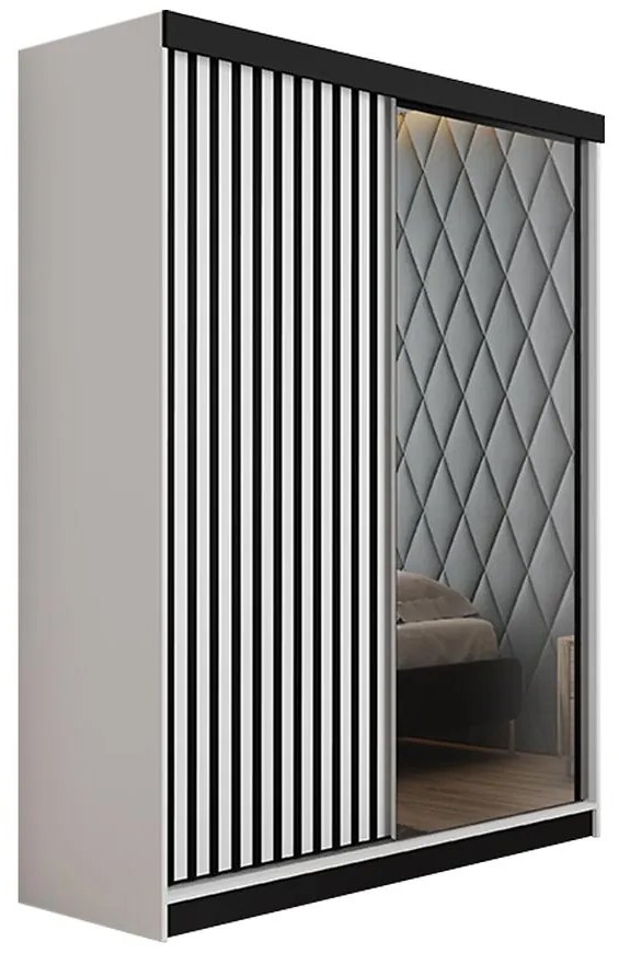 Skriňa Malani 138  L biely / dvierka biely