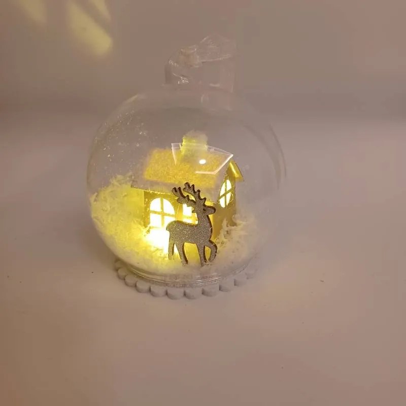 DECOLED Světelná koule, prům. 10 cm, teple bílá