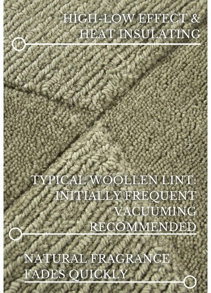 Zelený ručne tkaný vlnený behúň 80x250 cm Ursule – Villeroy&amp;Boch