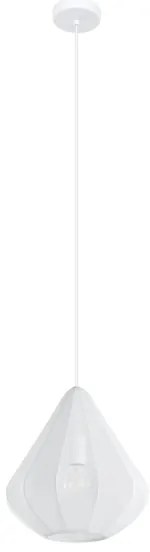 Eglo 43996 - Luster na lanku DOLWEN 1xE27/40W/230V pr. 33,5 cm biela