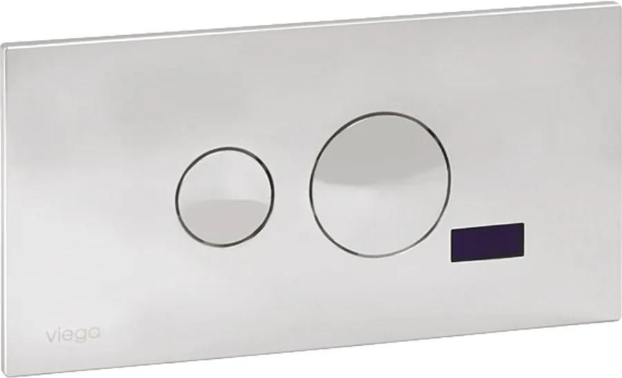 Sanela Automatický splachovač WC s elektronikou ALS pre inštalačný systém Viega Eco Plus (606664), tlačítko For Style 10, 24 V DC