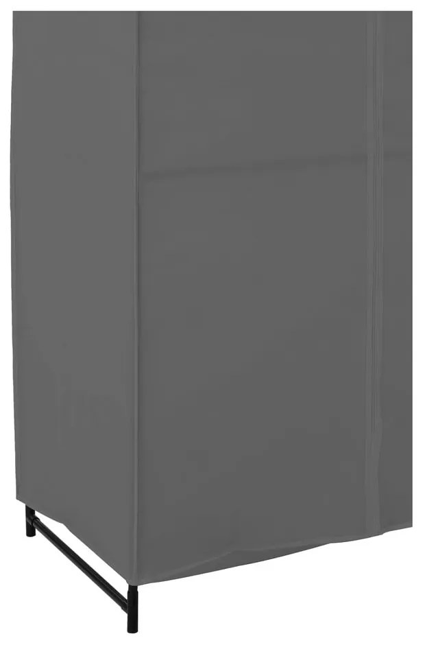 Sivá látková šatníková skriňa 90x160 cm Dara – Premier Housewares