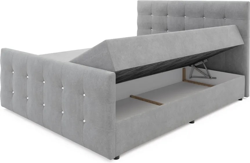 Čalúnená posteľ boxspring NAOMI, 160x200, cosmic 10