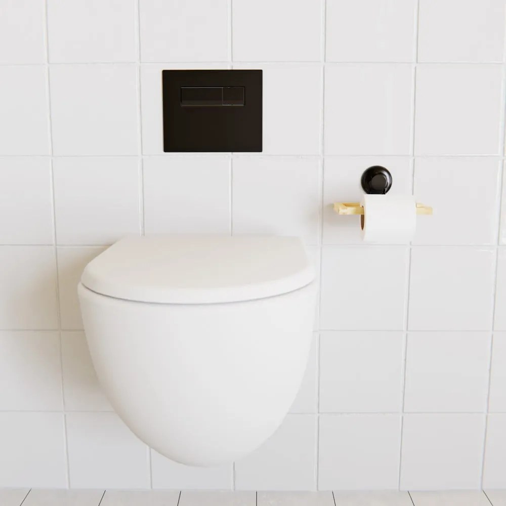 Bambusový samodržiaci držiak na toaletný papier Compactor Bestlock SPA