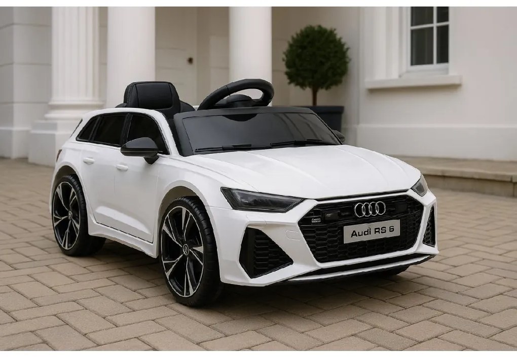 Elektrické autíčko Audi RS 6 biele