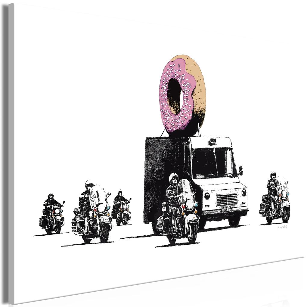 Artgeist Obraz - Donut Police (1 Part) Wide Veľkosť: 30x20, Verzia: Na talianskom plátne