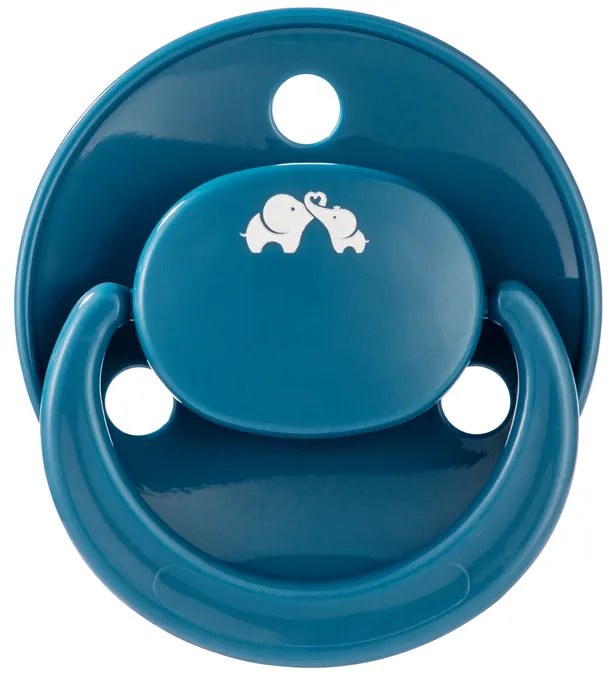 Cumlík silikónový symetrický Eco 2ks 0m+ Sand/Blue