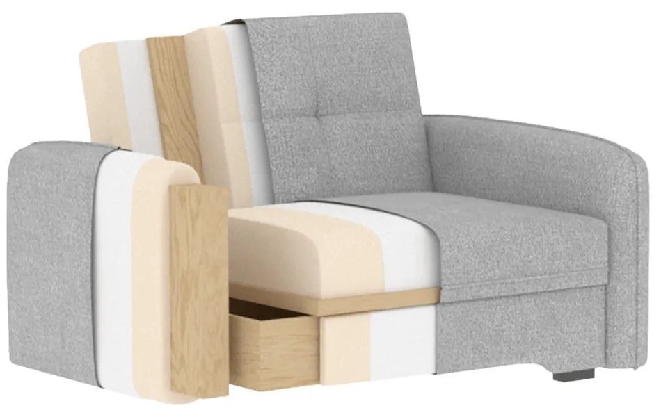 Tmavosivé kreslo Laine – ELTAP