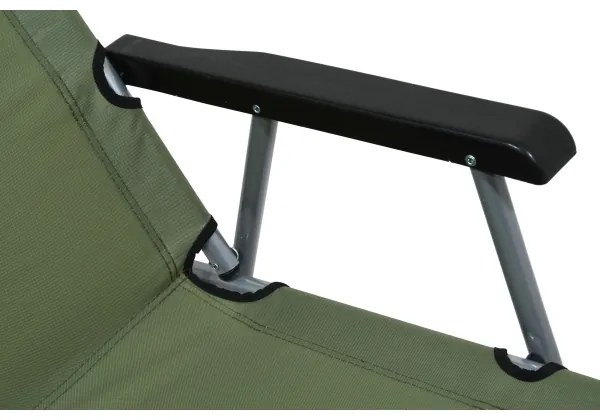Skladacia kempingová stolička zelená