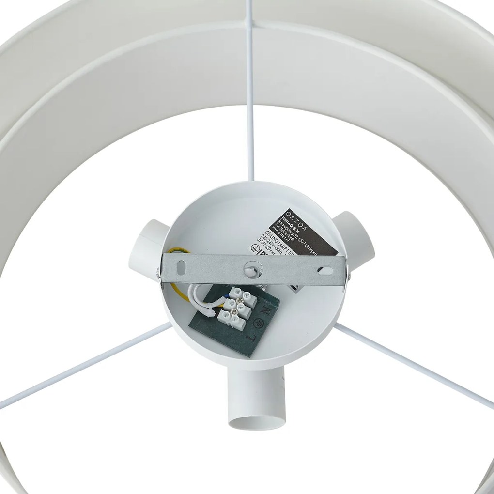 Moderné stropné svietidlo biele 50cm 3-svetelné - Drum Duo