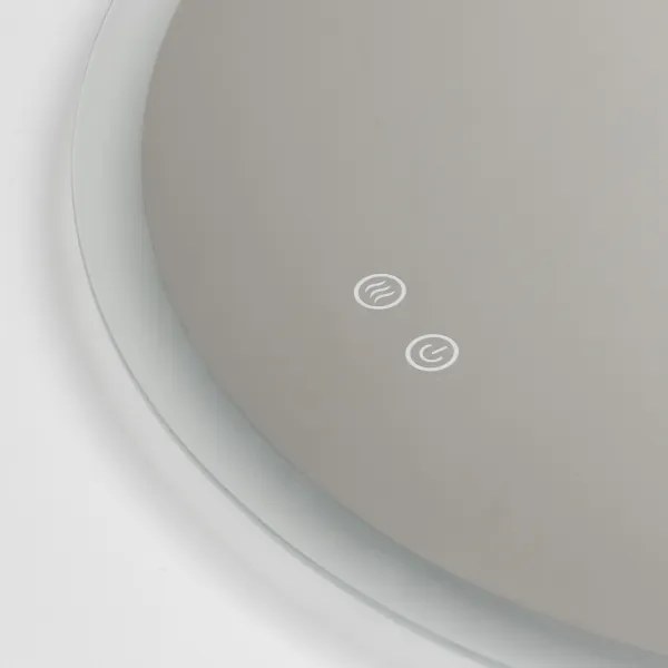 Brilagi - LED stmievateľné vyhrievané zrkadlo s podsvietením CLARA PRO LED/19W/230V pr. 60 cm IP44