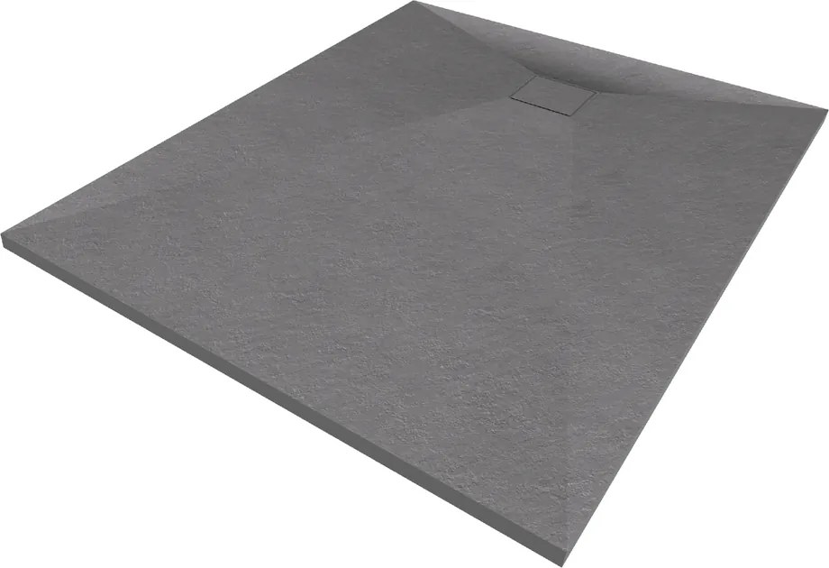 Gamma Erga Oldaf, SMC obdĺžniková sprchová vanička 120 x 90 cm, šedá matná, ERG-GMA-OL-90120G