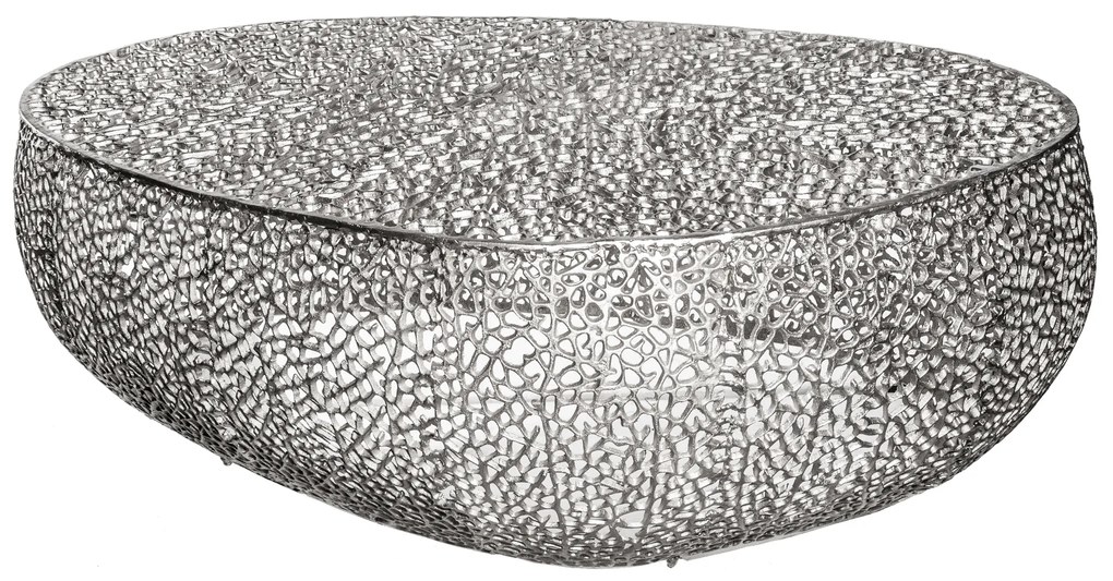 Konferenčný stolík Leaf 120cm strieborný