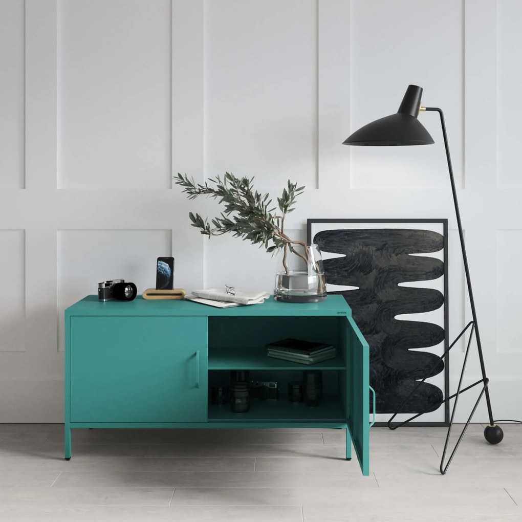 TV stolík na nožičkách ROSA, 1150 x 595 x 400 mm, Modern: morská farba