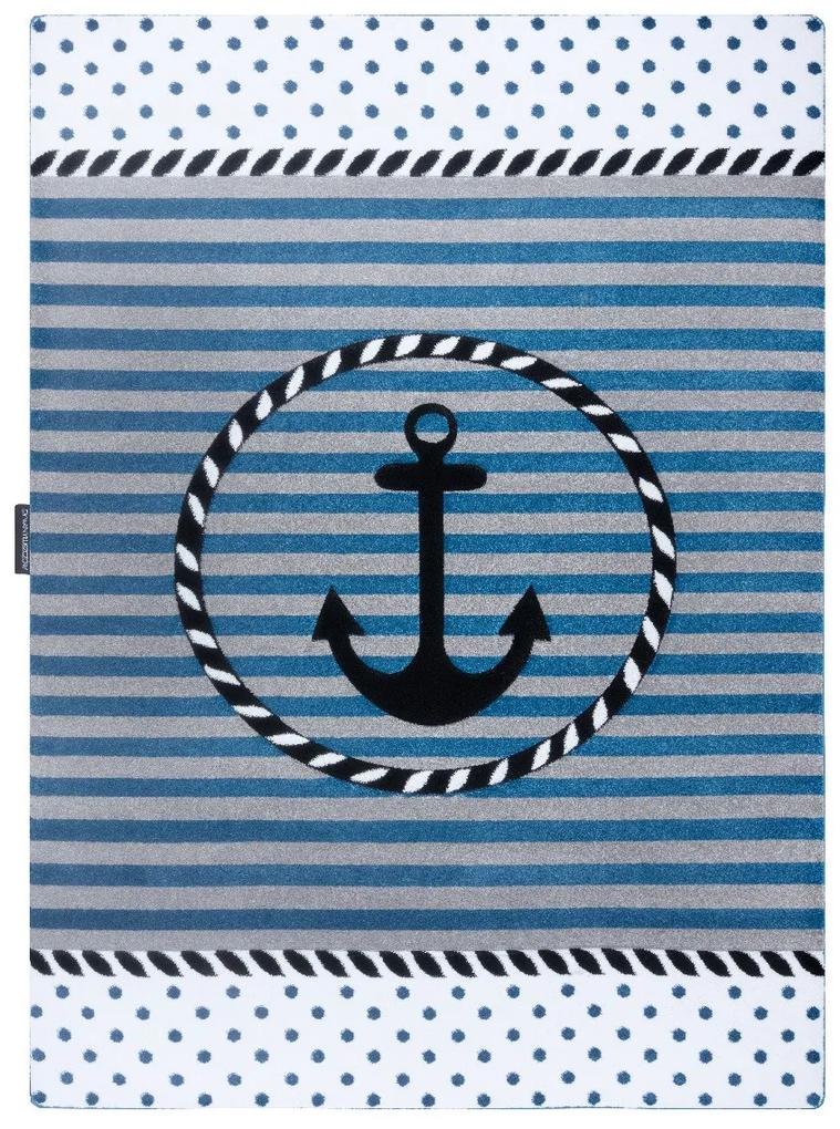 Dywany Łuszczów Detský kusový koberec Petit Marine anchor sea blue - 160x220 cm