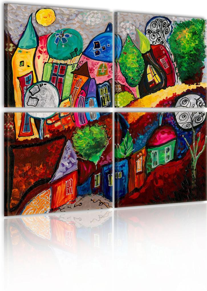 Obraz - Colourful city 80x80